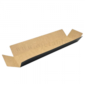 Couvercle réversible pour plateau traiteur cocktail Rigide Lux 37x9x6cm 