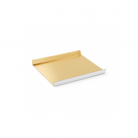 RECTANGLE RAINE 10x4,5+1,5 CM OR/BLANC