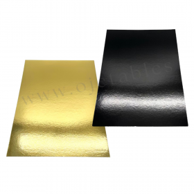 50 Fonds 2 faces or/noir pour Plateau en bois 380x273x30mm