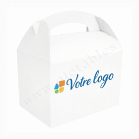 BOÎTES MENU ENFANT personnalisée 4 couleurs 15,50x10,50x17,50CM 