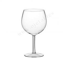 Verre à pied en Tritan réutilisable incassable - Blanc ou transparent