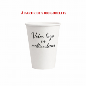 Gobelet carton personnalisé 6oz multicouleurs