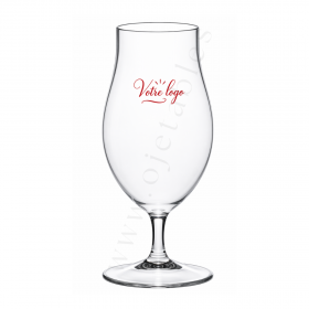 Verre "Caraibes" ou "Verre à Bière" Incassable et Réutilisable en Tritan 40cl - Personnalisé en 1 couleur 