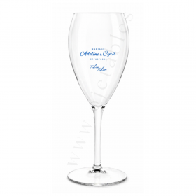 Flute a champagne INCASSABLE & RÉUTILISABLE EN TRITAN 15/17CL - PERSONNALISÉ EN 1 COULEUR