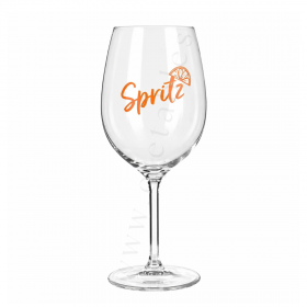 Verre à vin SPRITZ incassable & réutilisable en TRITAN 45cl - Personnalisé en 1 couleur