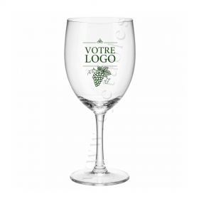 Verre à vin Réutilisable en TRITAN 15cl Personnalisé en 1 couleur