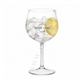 Verre à ballon Rosé Piscine Ballon incassable & réutilisable en TRITAN 70cl personnalisé