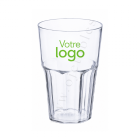 Verre Mojito incassable & réutilisable en SAN 40 cl Transparent - personnalisé en 1 couleur