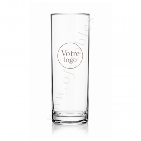 Verre tube Incassable & réutilisable en Tritan 30cl - personnalisé en 1 couleur