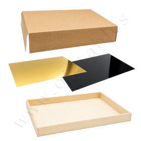 34 Plateaux bois 300x200x30mm