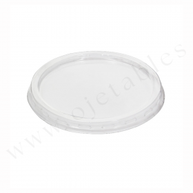 Couvercle PET plat pour pot à glace personnalisé de 80cc à 480cc
