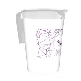 CARAFE PP -1.7 LITRES AVEC BEC VERSEUR AVEC IMPRESSION 1 couleur comprise