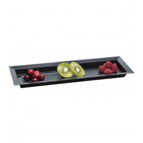 PLATEAU CUBIK NOIR réutilisable Rigide avec ou sans couvercle
