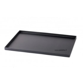 Plateau traiteur cocktail Rigide noir Lux 27x19cm avec ou sans couvercle