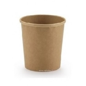 POT EN CARTON KRAFT 960ML  Ø 116mm