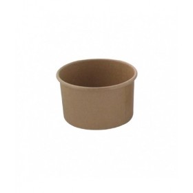 POT EN CARTON kraft 150ml  Ø8,5x4,5cm