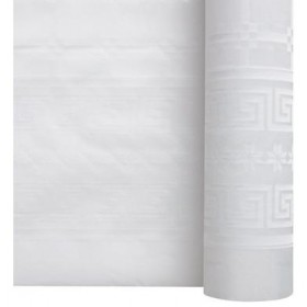  ROULEAUX DE NAPPE PAPIER BLANC DAMASSE 1m20x50m