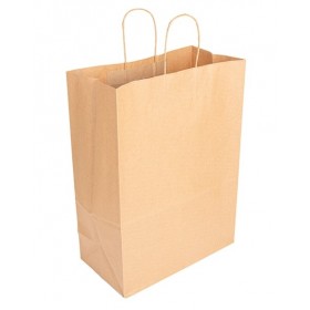 Sac Papier Kraft brun 32+16x43cm
