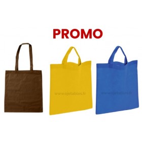 Sac réutilisable 38x42cm 100% coton personnalisé en 1 couleur - 3 coloris disponibles