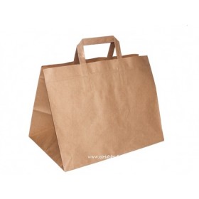 Sac Papier Kraft brun 32+22x24cm