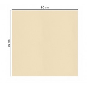NAPPE COUPÉES PLIÉES IVOIRE 80X80CM AIRLAID  voie sèche