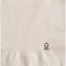 SERVIETTES 100% RECYCLEE 2 PLIS 33x33