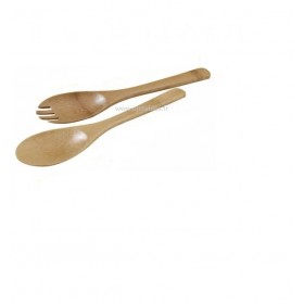 SET 2 COUVERTS BAMBOU A SALADE 25cm (5 Fourchettes+5 Cuillères)  