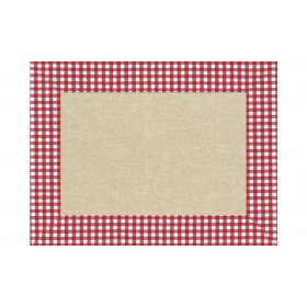 SETS DE TABLE GAUFRES LIN VICHY