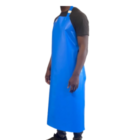 Tablier PU bicolore avec sangle cou réglable