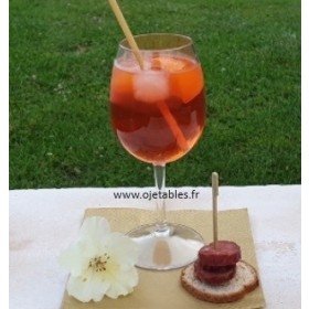 Verre à vin SPRITZ incassable & réutilisable en TRITAN 45cl - Personnalisé en 1 couleur