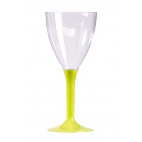 VERRE A VIN PLASTIQUE VERT ANIS