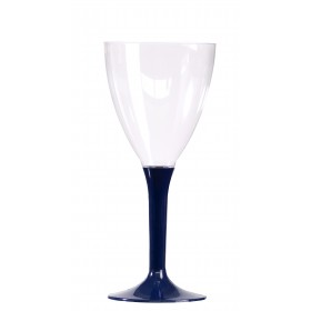 VERRE A VIN PLASTIQUE BLEU MARINE