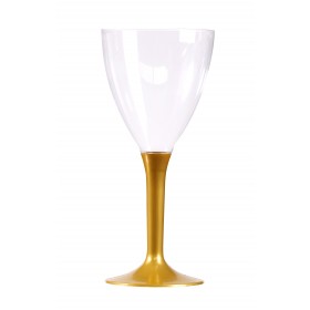 VERRE A VIN PLASTIQUE OR