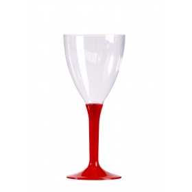 VERRE A VIN PLASTIQUE ROUGE