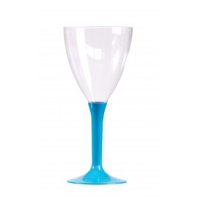 VERRE A VIN PLASTIQUE TURQUOISE