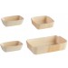 KIT DE 4 ASSIETTES PEUPLIER "MADERA"