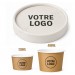 Couvercle en carton plat personnalisé pour pot à glace personnalisé de 120cc et 480cc