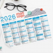 Calendrier souple personnalisé format A4 (21 × 29,7 cm)