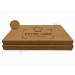 Plateau repas personnalisé en carton kraft 40x30x7cm en cannelure apparente