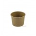 POT A SOUPE EN CARTON BRUN 230ml Ø 90mm