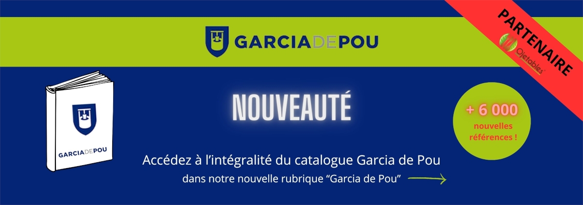 catalogue Garcia de Pou disponible sur le site internet Ojetables