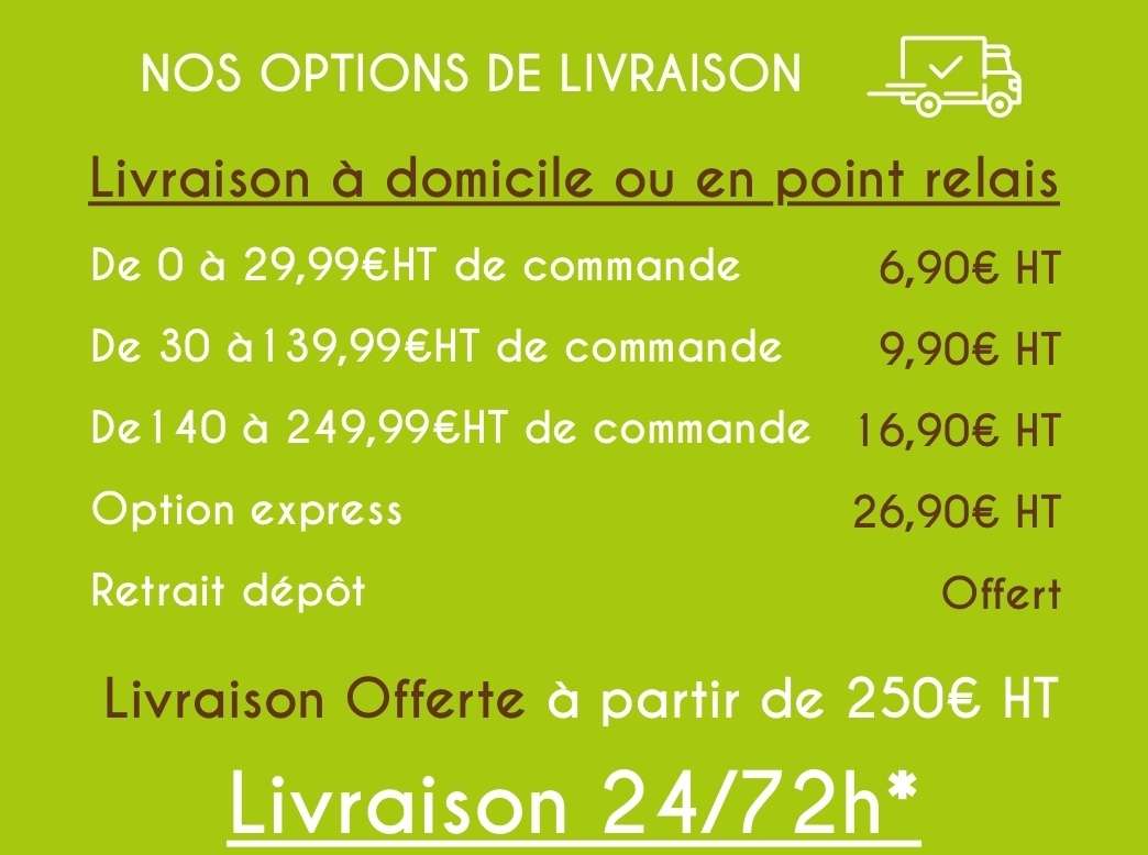 Nos options livraisons